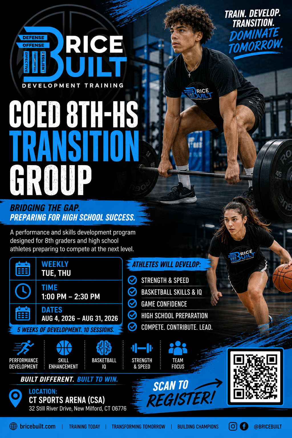 8th to HS Transition Performance & Skills Development